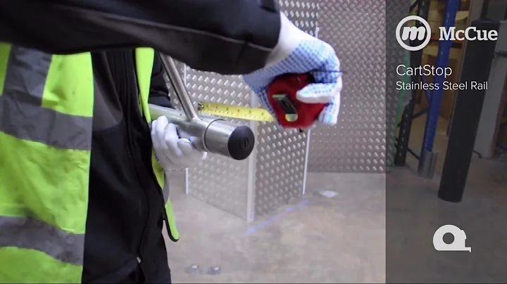 McCue CartStop Stainless Steel Rail Installation