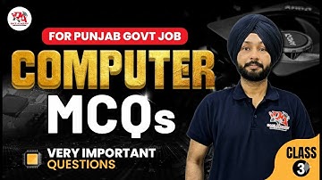 Computer MCQs Class-  3 - (Target Senior Assistant- MCQ Series)🔥