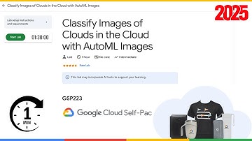 Classify Images of Clouds in the Cloud with AutoML Images | GSP223