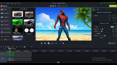 How to change Video background in Camtasia 9