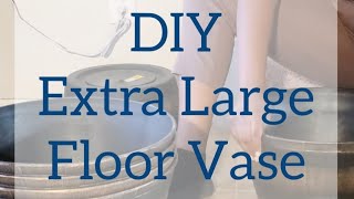 DIY XXL Floor Vase || Pot Planters to Floor Vase/Statue