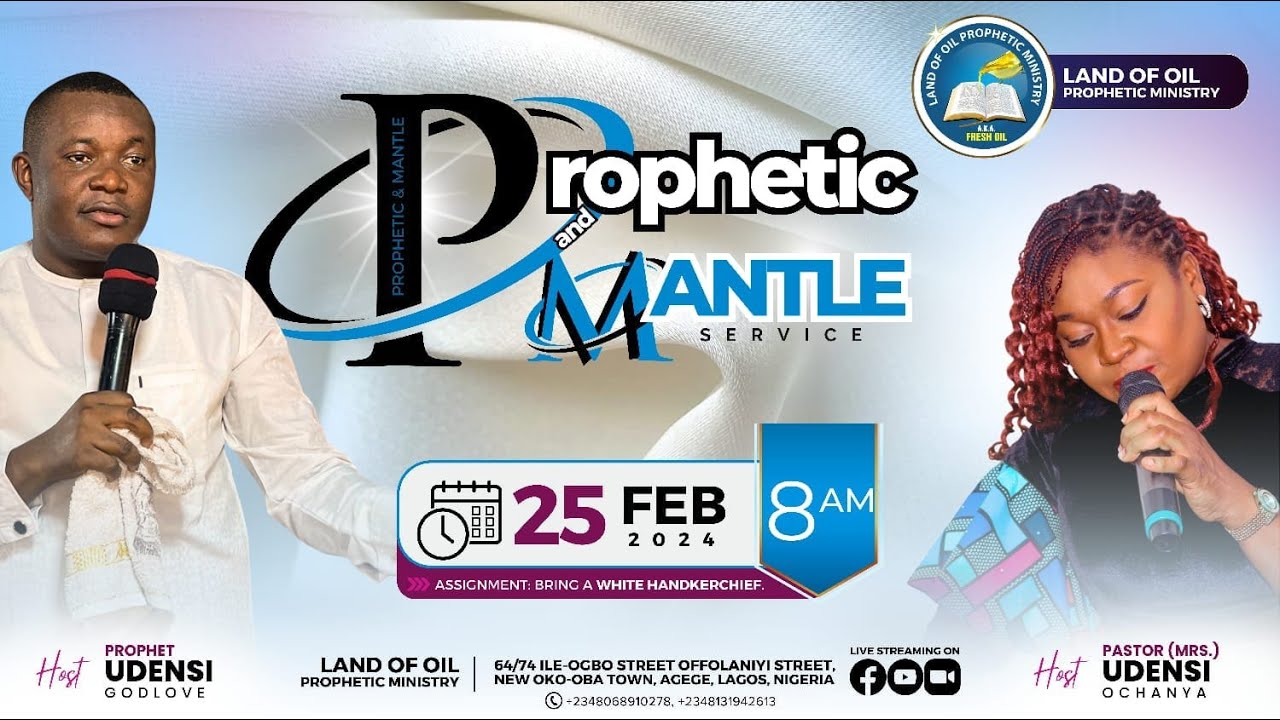 PROPHETIC AND MANTLE SERVICE - YouTube