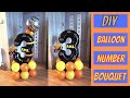 HOW TO: Make a Balloon number stack/marquee number -  DIY