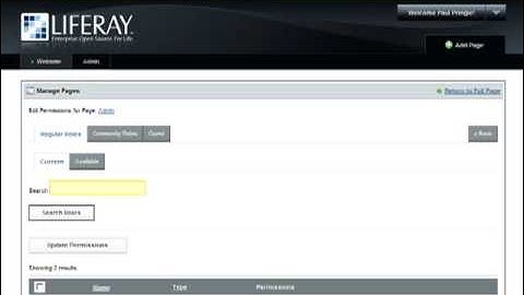 Liferay 5.1 Hidden Admin Page