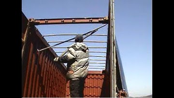 기존 오픈탑 컨테이너 - 재래식 오픈탑 컨테이너