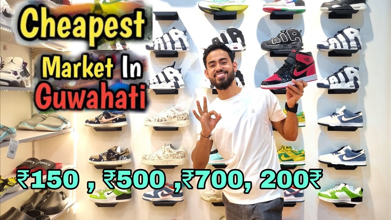 CHEAPEST SHOE MARKET IN GUWAHATI 🔥 || 7A Quality, 🔥1st copy🔥shoe market