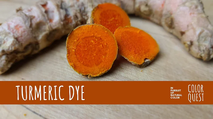 HOW TO MAKE NATURAL DYE WITH TURMERIC | ORGANIC COLOR | YELLOW ORANGE | SPICE ROOT | FUGITIVE COLOR