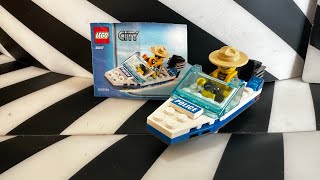 Review of Lego City Forest Police Boat Polybag set 30017