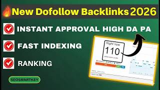 76+ DR Dofollow Backlinks 2026 | Instant Approval Dofollow Backlinks  @Seosmartkey ​
