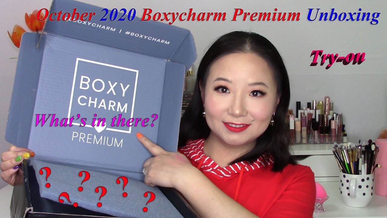 October 2020 Boxycharm premium box unboxing, try on style