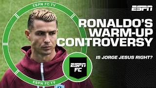 What to make of Ronaldo's warm-up situation 👀 Should Jorge Jesus have played him? 🤔 | ESPN FC