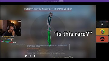he unboxed a butterfly emerald from 1 case