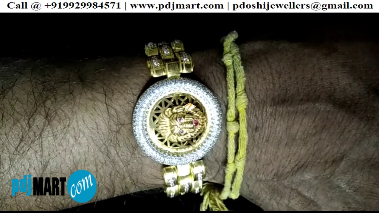 916 GOLD Hallmark Gents Bracelate AD : pdjmart.com | Call @ +919929984571.
