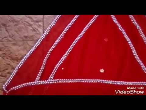 new-rajasthani-dupatta-design!!-kundan-work-on-dupatta-at-home-dupatta-at-home-dupatta-at-home