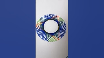 Tricolour spirograph design 💚#spirograph #drawing #trending #relaxing #satisfying #oddlysatisfying
