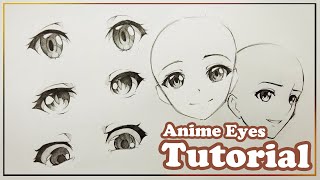 Tutorial 1 : Female Anime Eyes. . . or face? by dlite-yamamoto