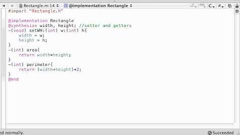 Objective C Programming Tutorial - 35 - Enhancing the Rectangle class