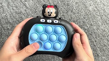 Satisfying Minnie Mouse Fast Push Game Electric Pop It Toys Unboxing & Review 2024 ASMR Video