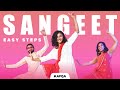 Sangeet easy steps  dance tutorial  kafqa