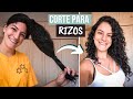 ✂️Como CORTAR el Cabello RIZADO en CASA | Tutorial Corte en Capas FACIL y RAPIDO (Me SORPRENDIÓ! 😮)