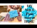 Diy melt  pour soap at home goat milk recipe with fragrance oil