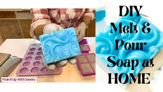 DIY Melt & Pour Soap at HOME. Goat Milk recipe with fragrance oil