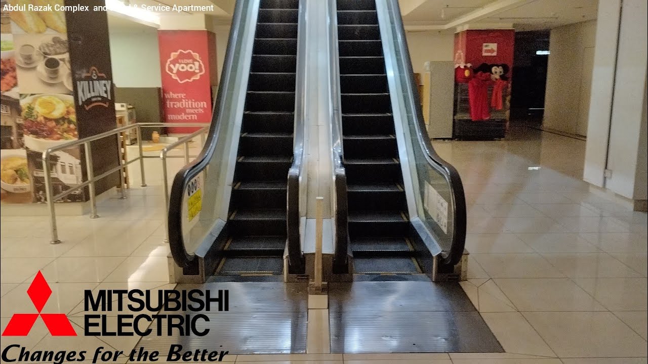 Abdul Razak Complex & Hotel Apartment - all tour of all Mitsubishi elevator and escalator