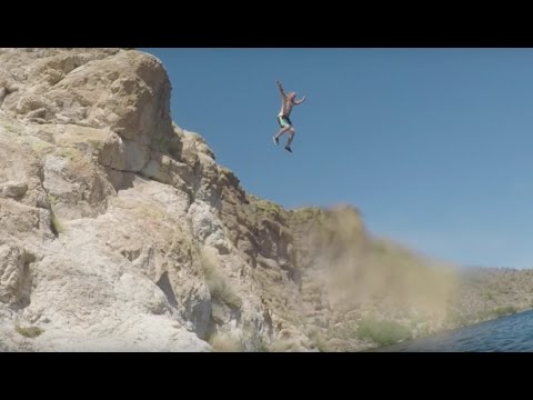 cliff saguaro jumping lake