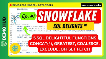 #Ep1 Snowflake SQL Delights: 5 Cool Functions Every Analyst & Engineer Should Know + Bonus | DemoHub
