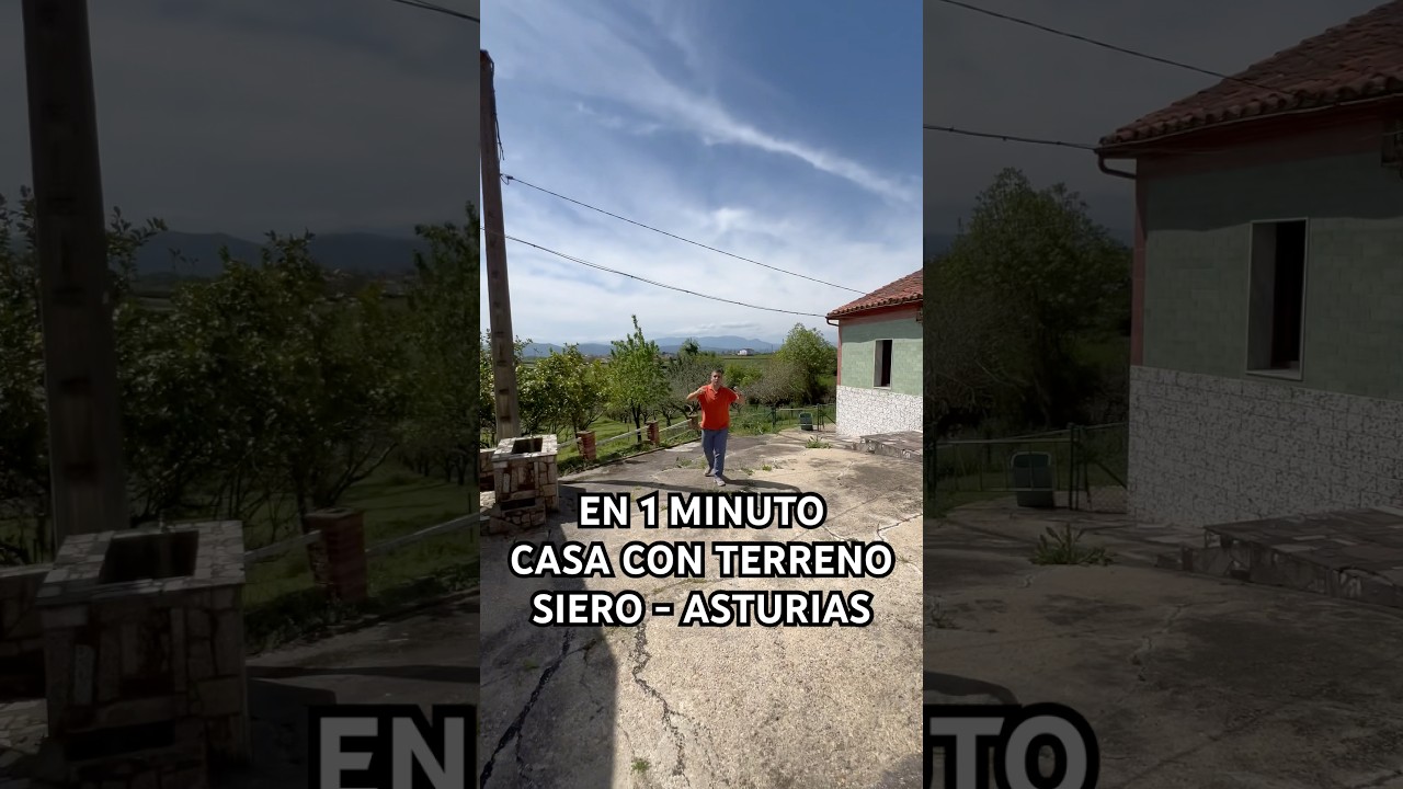 165.000€ | EN 1 MINUTO, casa con garaje y terreno de 8.900 m2 en Pañeda Nueva, Siero, Asturias