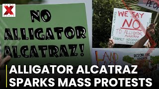Protests Erupt at Trump’s “Alligator Alcatraz” Migrant Detention Center in Florida | NewsX World