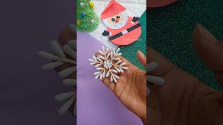 DIY Snowflakes ❄️ | Cristmas Craft idea ❄️??⛄❄️ trending diy cristmas viral