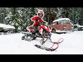 We Put A Snow Bike Kit on a Sport Quad!