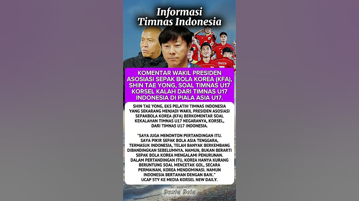Komentar SHIN TAE YONG soal kekalahan Timnas u17 korea selatan #beritabola #shortvideo #timnas