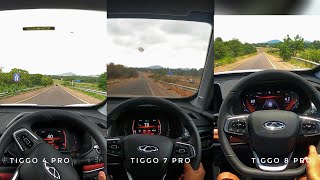 Rolling Acceleration POV Test Drives - Chery Tiggo 4 Pro, Tiggo 7 Pro and Tiggo 8 Pro