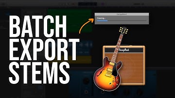 How To Batch Export Stems In GarageBand (GarageBand OS Tutorial)