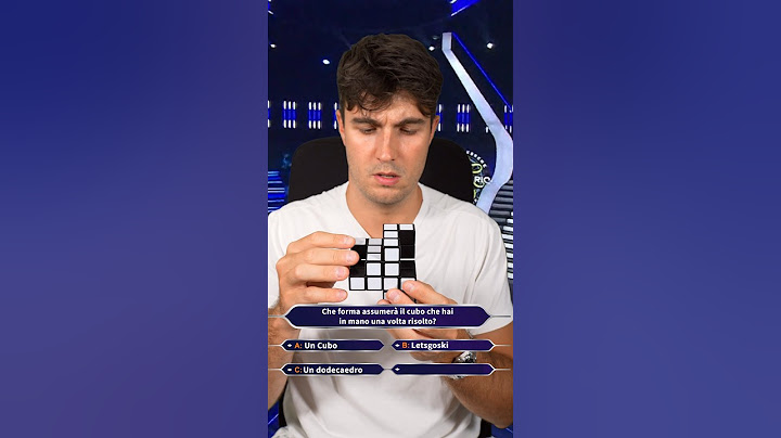 Gerry Scotti mi mostra un cubo di Rubik 🧐