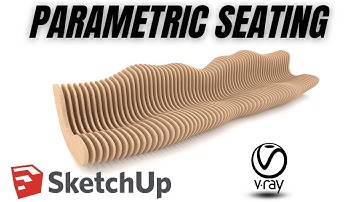 How to make a Parametric seating in Sketchup + vray