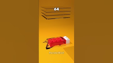 1.000.000 Cloth Drop Test on LEGO Bed | 3D Blender animation