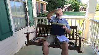 How to hang a Porch Swing under a vinyl ceiling.