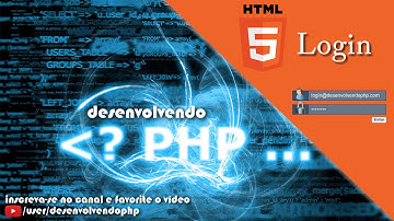 #20 - Criando Sistema de Login PHP / MySQL / HTML 5 - Curso Loja Virtual - PHP