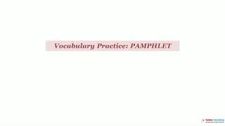 PAMPHLET - Definition, pronunciation, grammar, meaning - Practice grade 6 vocabulary