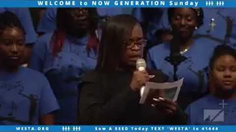 "Lena Byrd Miles" singing at West Angeles