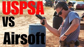 Can Airsofters do competitive shooting USPSA VS Airsoft