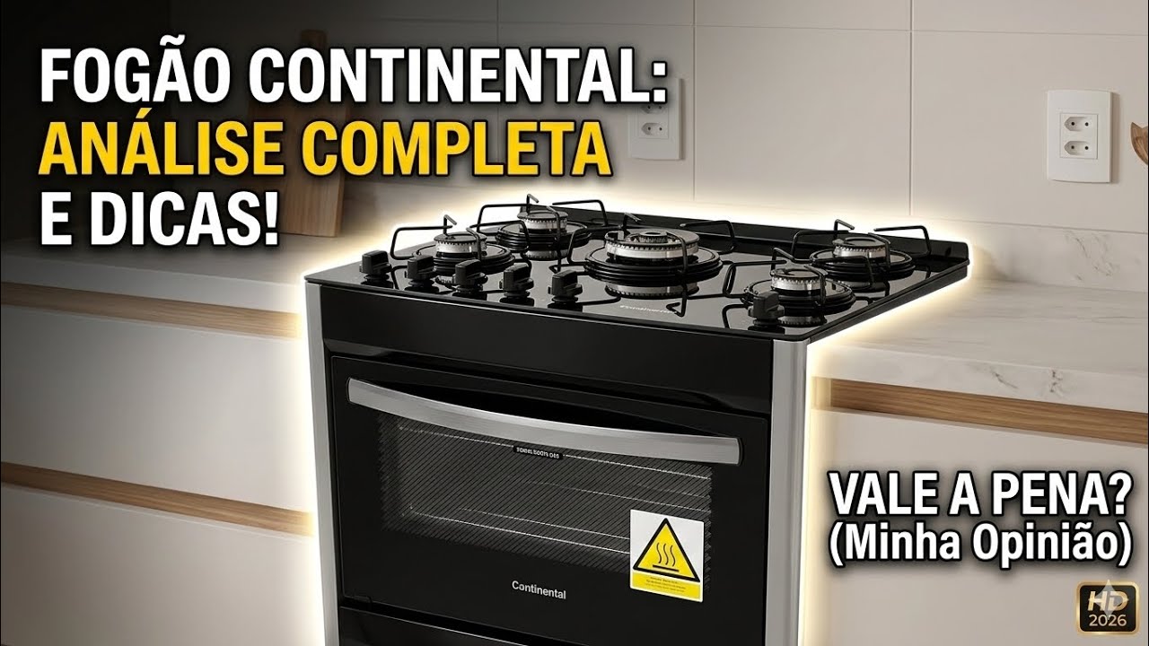 ATUALIZAÇÃO FOGÃO CONTINENTAL MESA DE VIDRO DEPOIS DE CINCO ANOS 