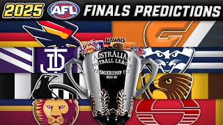 MY AFL Finals Predictions 2025