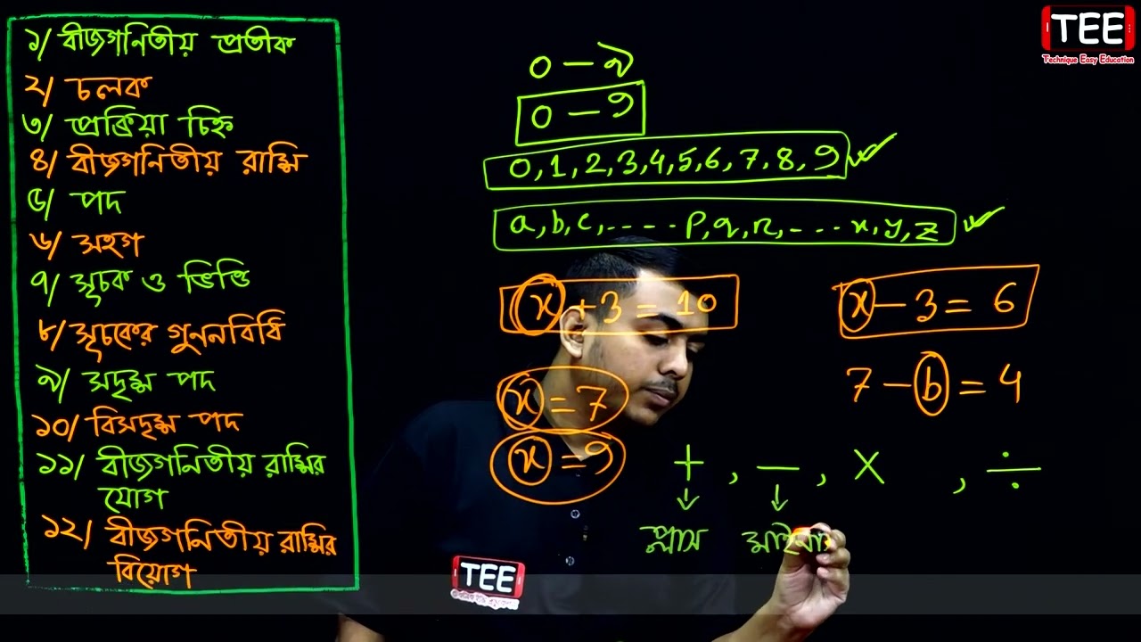 বীজগণিতীয় রাশি I সম্পূর্ণ অধ্যায় সমাধান I ষষ্ঠ শ্রেণি গণিত অধ্যায় ৪ | Class 6 Math Chapter 4