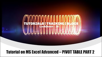 MS Excel Advanced Pivot Table Part 2