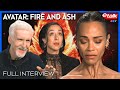 Zoe Saldaña channels "a mother's rage" as Neytiri in 'Avatar: Fire and Ash' | Interview