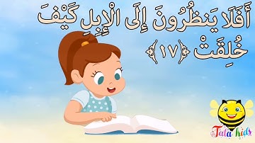 سورة الغاشيه من آيه ١٧ الئ آيه ٢٠ مكرره للأطفال